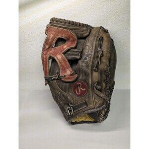 Vintage Collectible RARE Rawlings big R Baseball Glove Edge-U-Cated Heel Unique